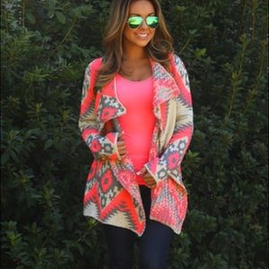 ShopHopes Neon Pink Aztec Sweater